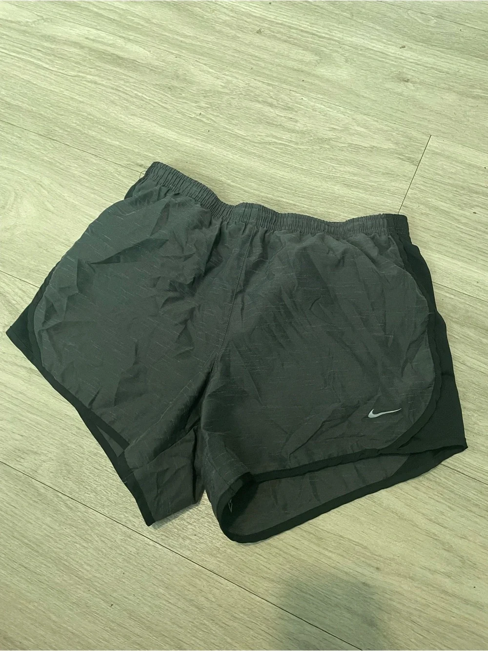 Nike Black Girls' Athletic Shorts with Reflective Swoosh